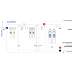 Установка Аквалаб УВОИ МФ 1812-2 для получения очищенной воды и воды для инъекций